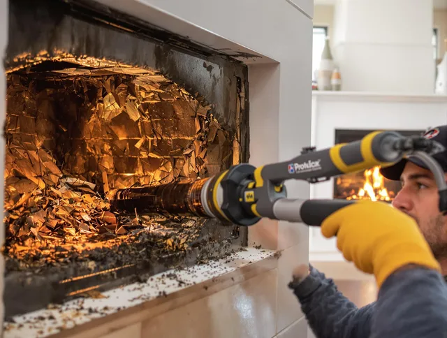 Professional chimney cleaning by Cuyahoga Falls Chimney Sweep in Cuyahoga Falls, OH