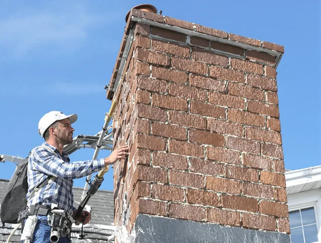 Brickwork for a chimney rebuild by Cuyahoga Falls Chimney Sweep in Cuyahoga Falls, OH