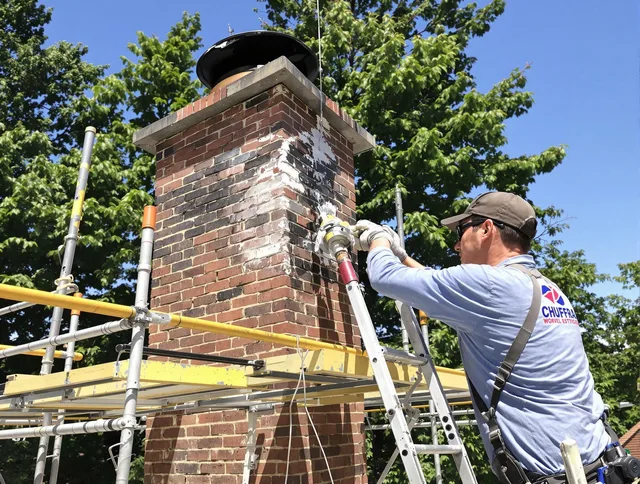 Structural chimney repair by Cuyahoga Falls Chimney Sweep in Cuyahoga Falls, OH