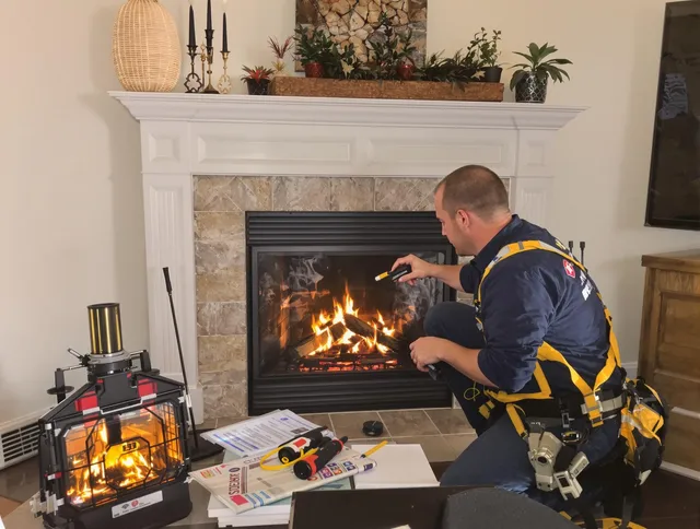 Safety-focused fireplace inspection by Cuyahoga Falls Chimney Sweep in Cuyahoga Falls, OH